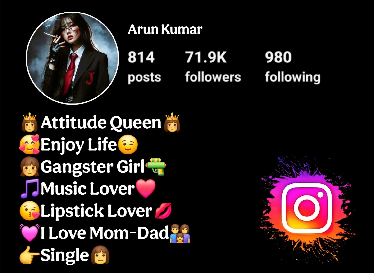 Gangster Bio For Instagram