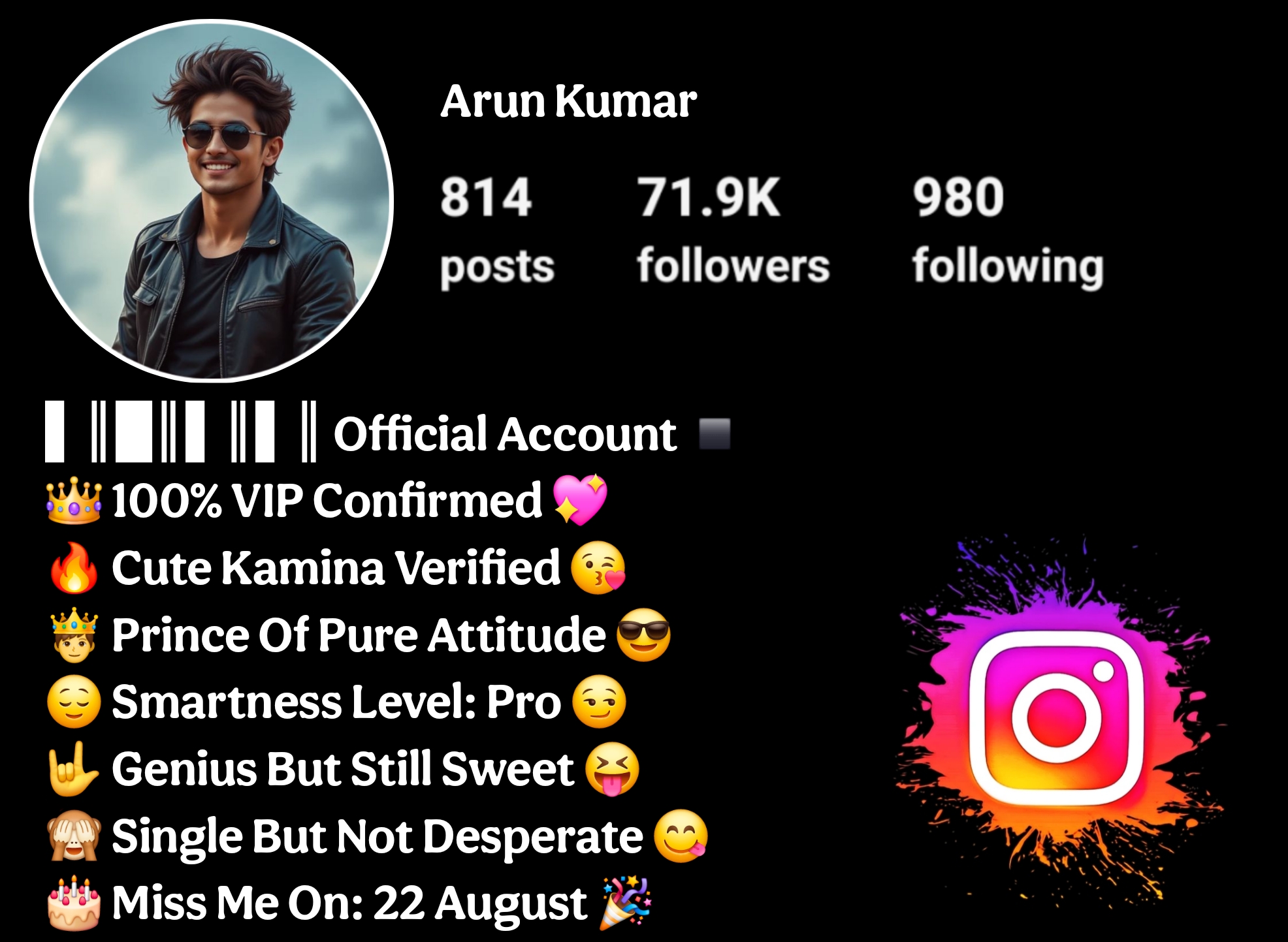 Instagram Bio For Boys